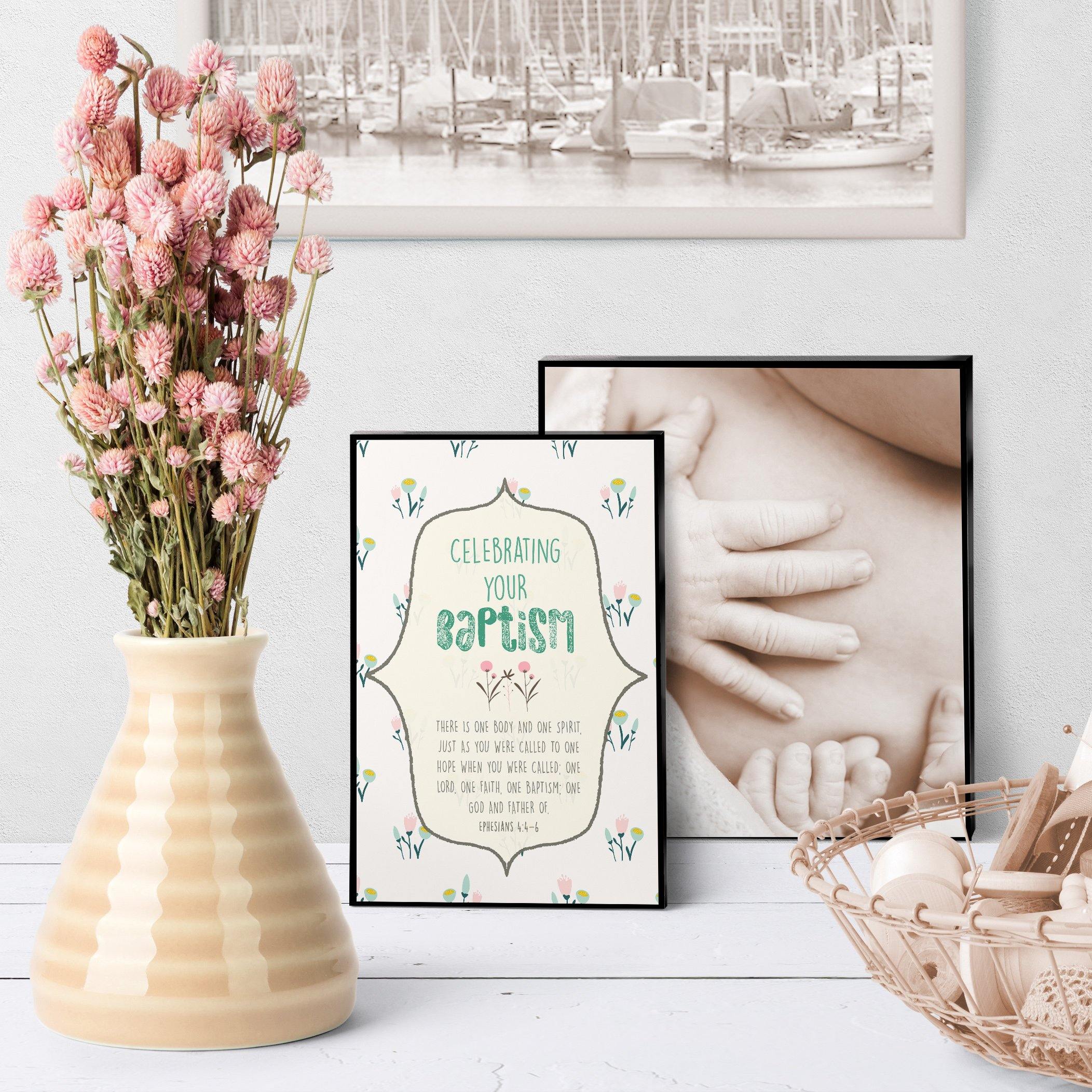 1290 One Lord, One Faith Baptism Art - deloresartcanada