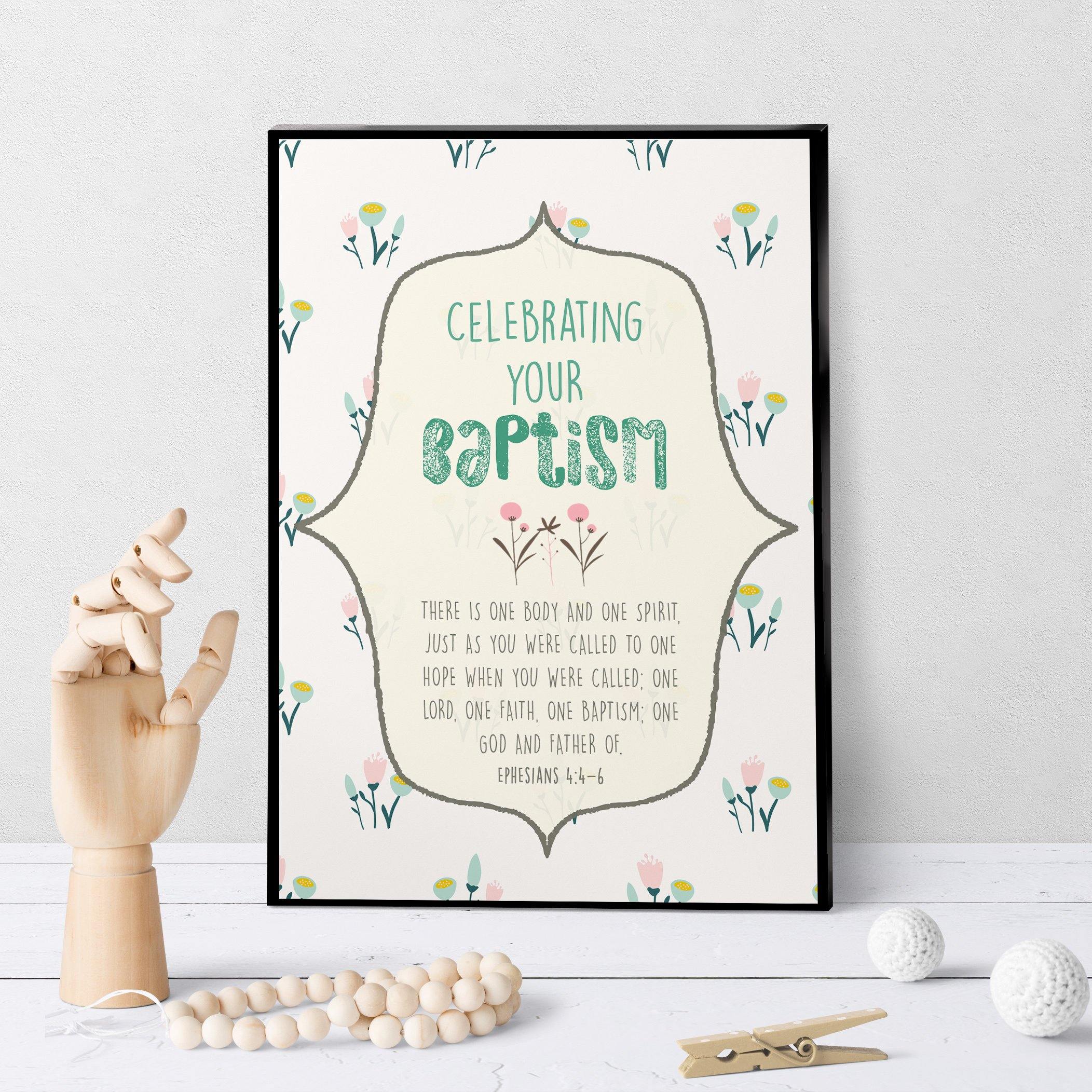1290 One Lord, One Faith Baptism Art - deloresartcanada