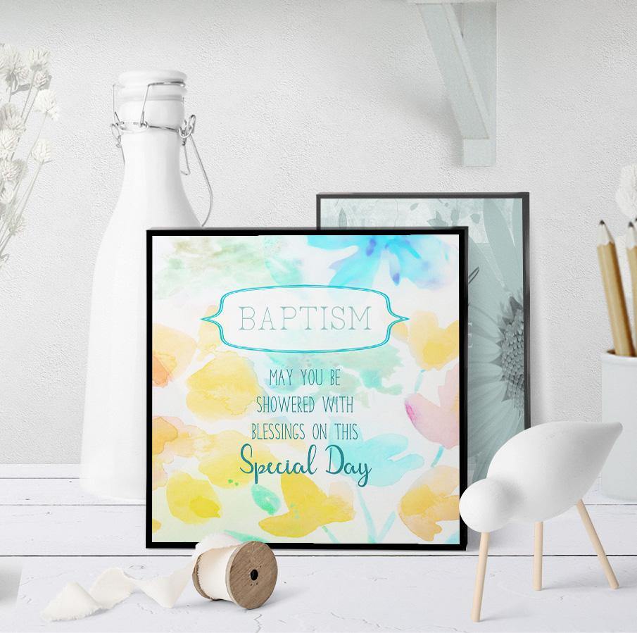 1292 Blessings Baptism Art - deloresartcanada