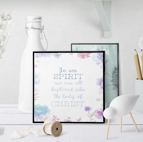 1294 In One Spirit Baptism Art - deloresartcanada