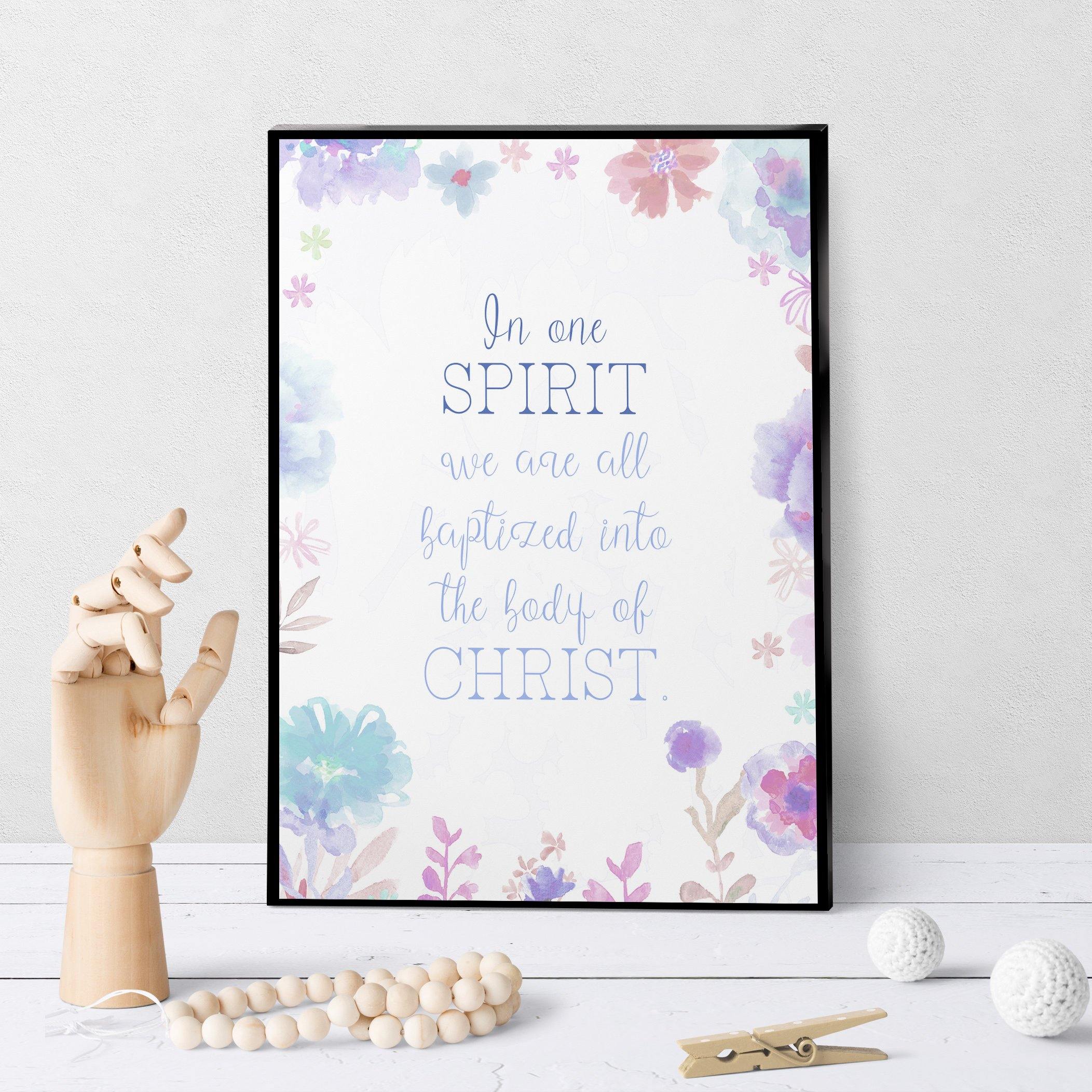 1294 In One Spirit Baptism Art - deloresartcanada