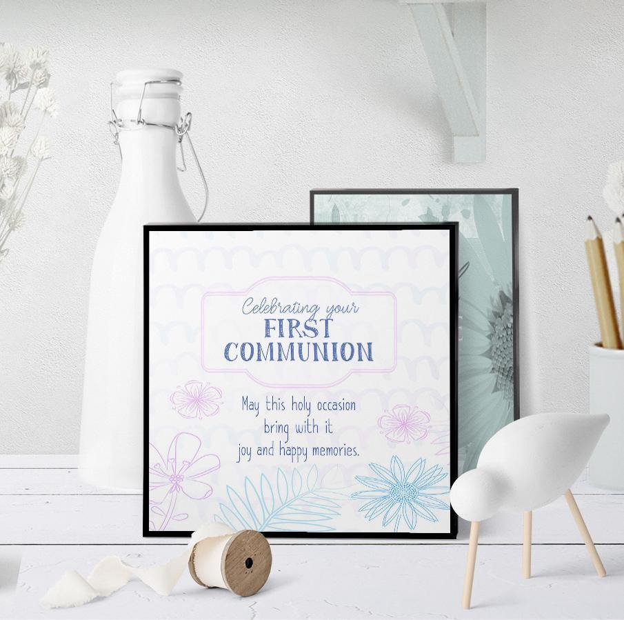 1296 First Communion Lord Bless Art - deloresartcanada