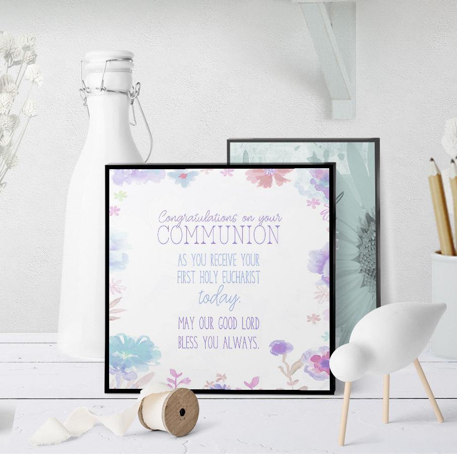 1297 Communion Congratulations Art - deloresartcanada