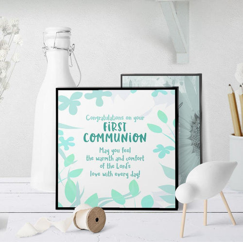 1298 First Communion Lord's Warmth And Comfort Art - deloresartcanada