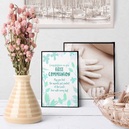 1298 First Communion Lord's Warmth And Comfort Art - deloresartcanada