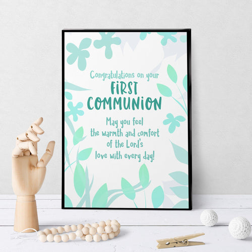 1298 First Communion Lord's Warmth And Comfort Art - deloresartcanada