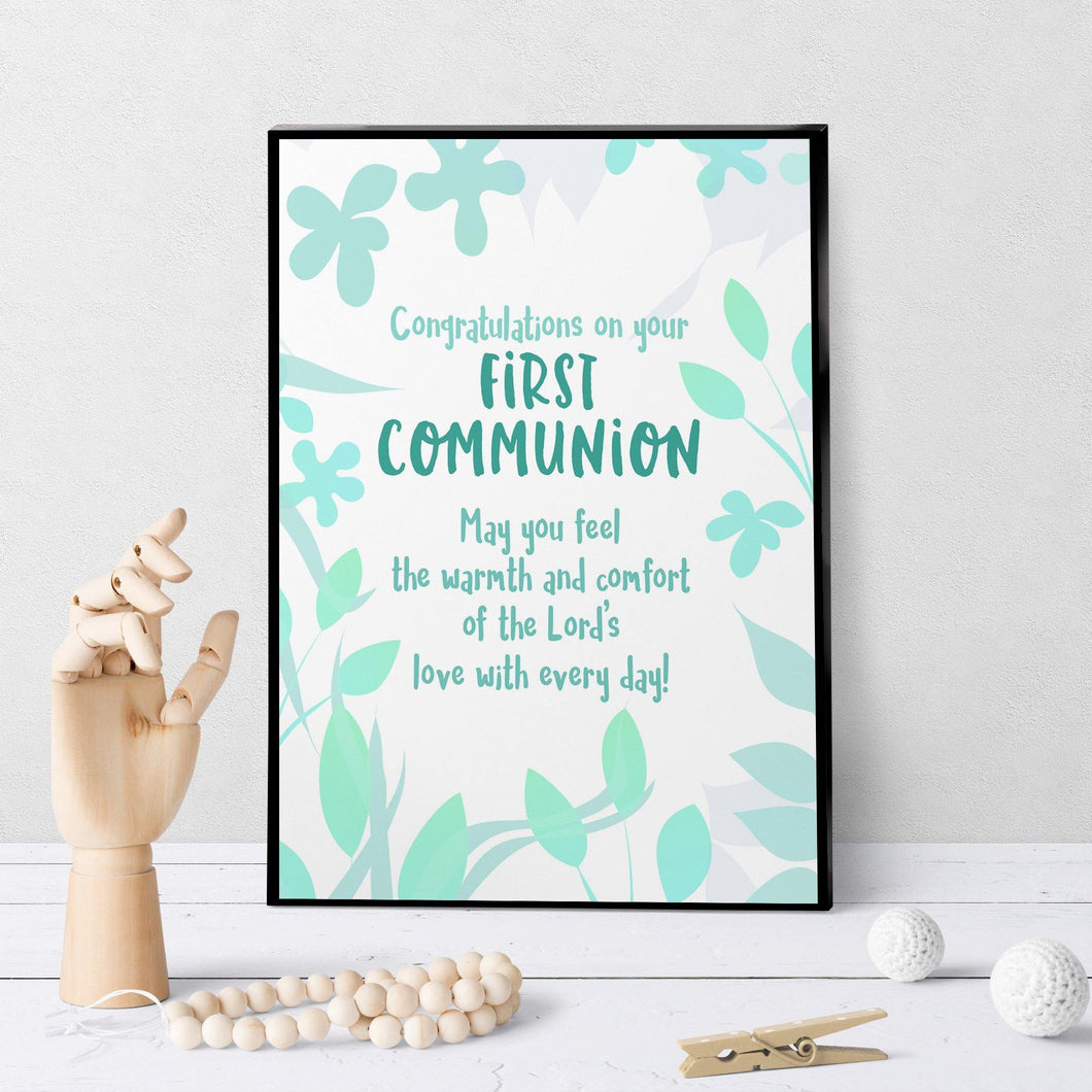 1298 First Communion Lord's Warmth And Comfort Art - deloresartcanada