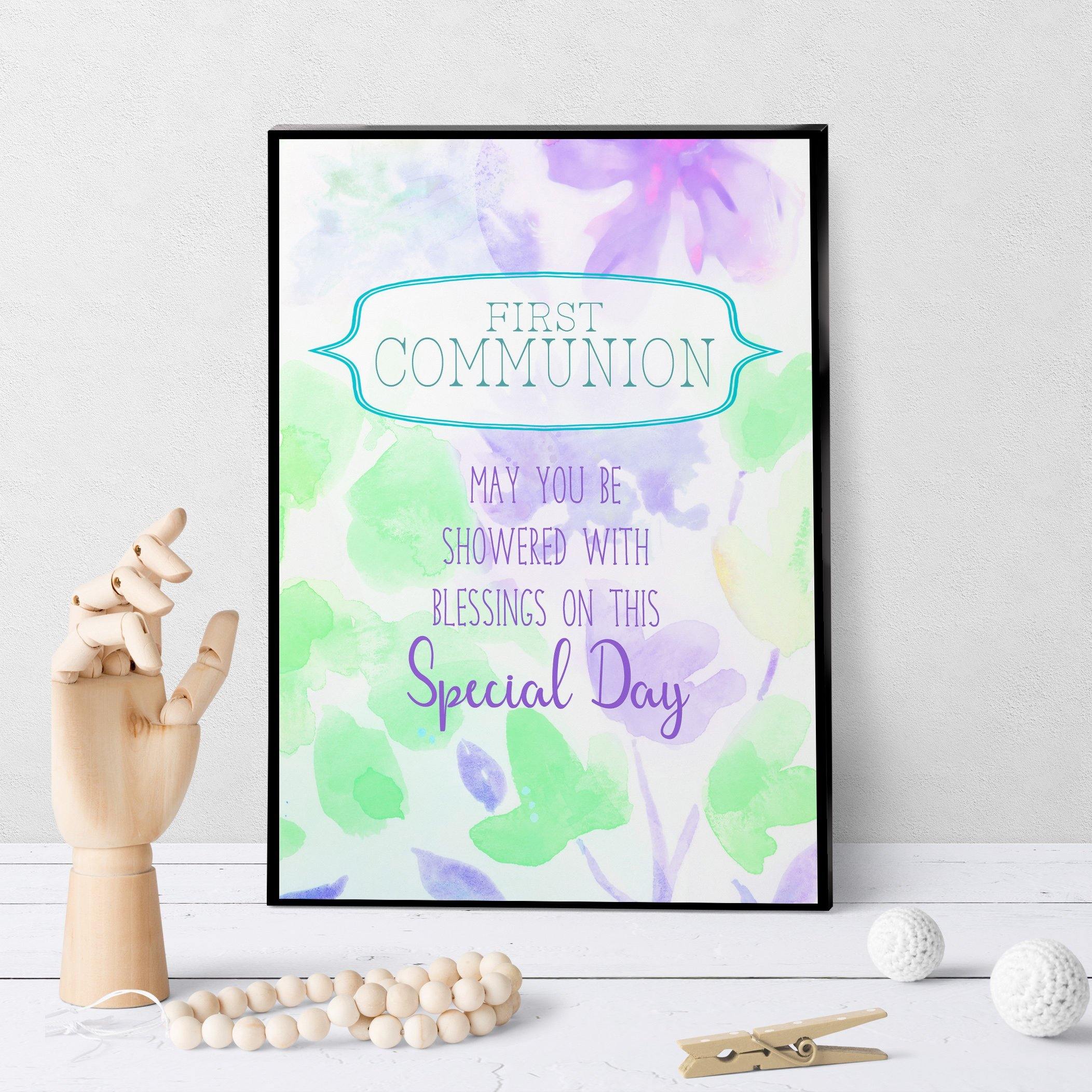 1299 Blessings First Communion Art - deloresartcanada