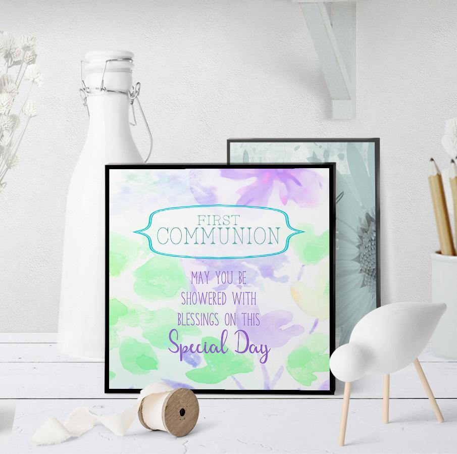 1299 Blessings First Communion Art - deloresartcanada
