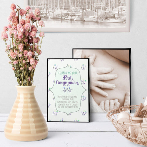 1301 First Communion God's Love Art - deloresartcanada