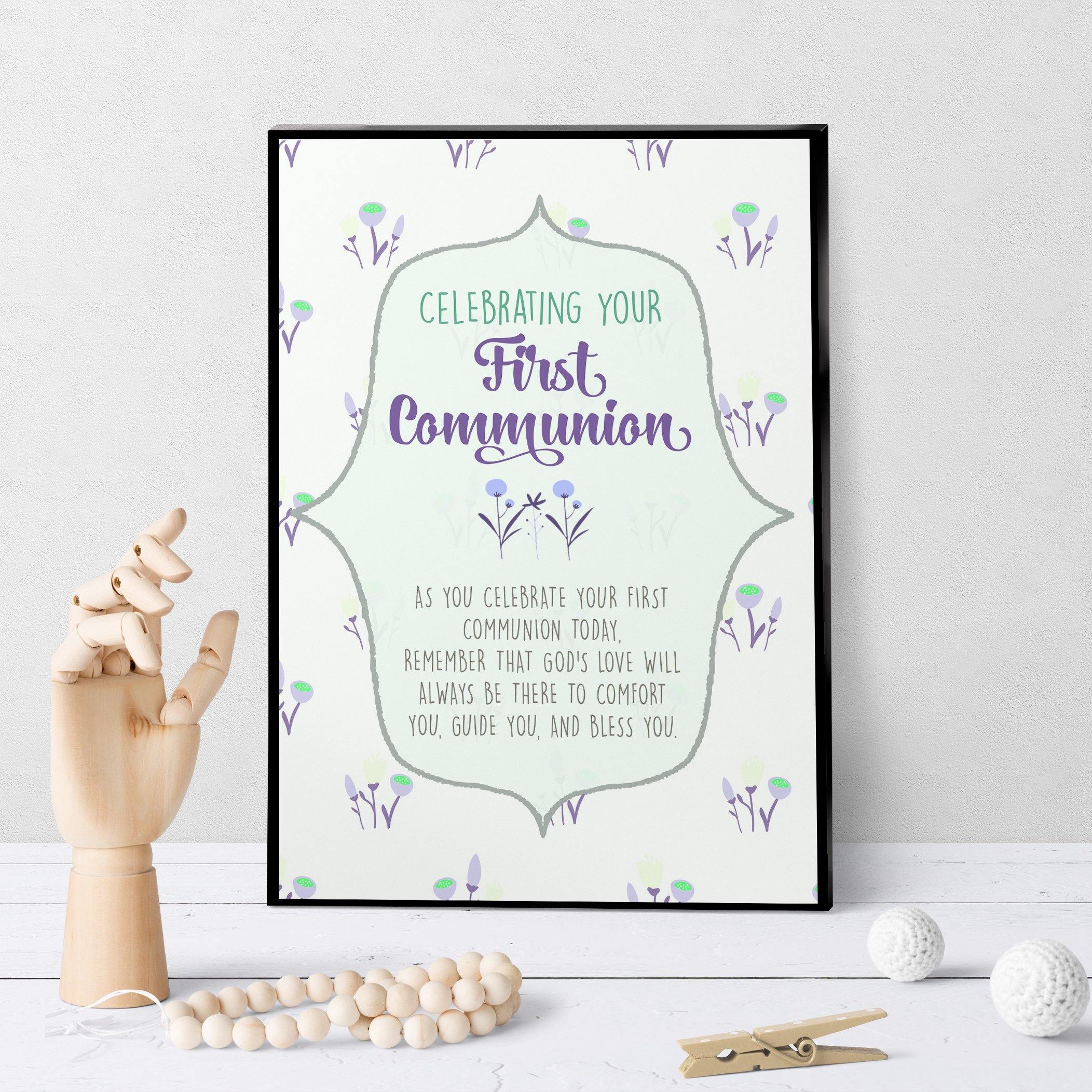 1301 First Communion God's Love Art - deloresartcanada