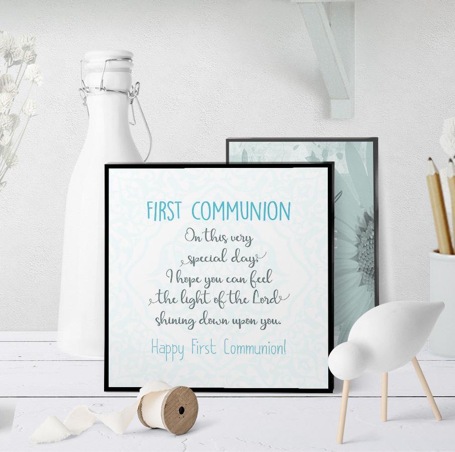 1302 First Communion Light Of The Lord Art - deloresartcanada