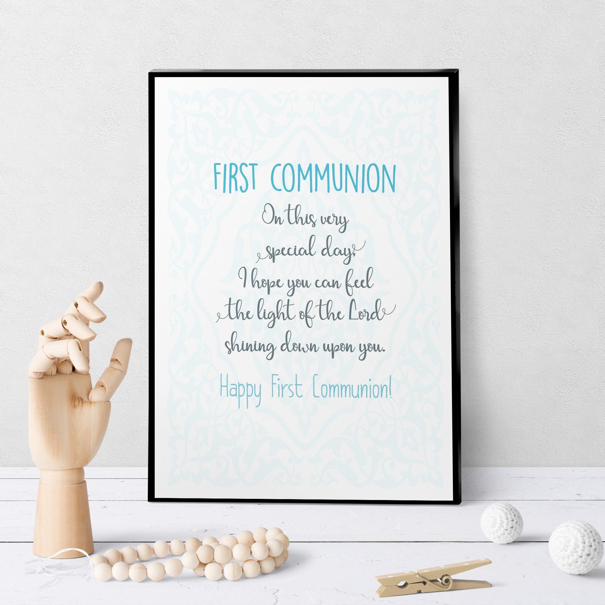 1302 First Communion Light Of The Lord Art
