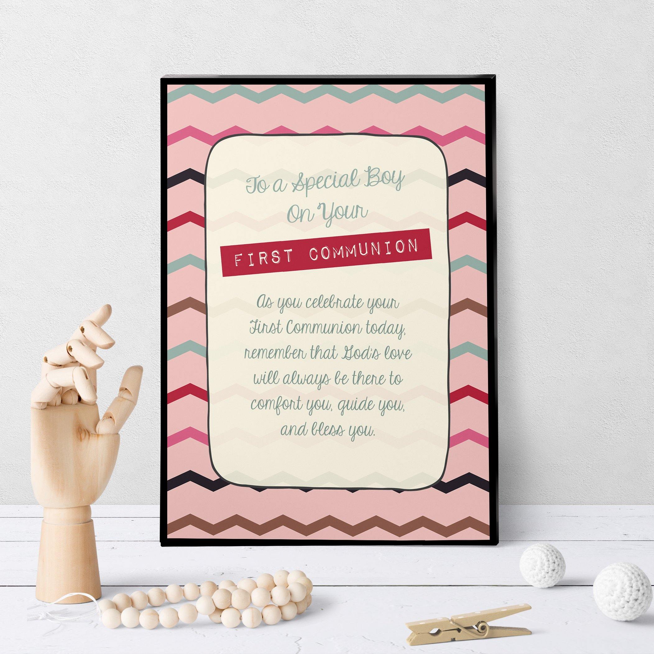 1303 First Communion Boy Art