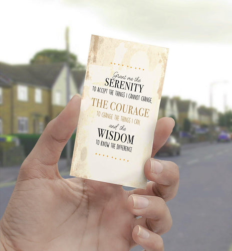 1314 Serenity Prayer Mixed Media Abstract Art - deloresartcanada