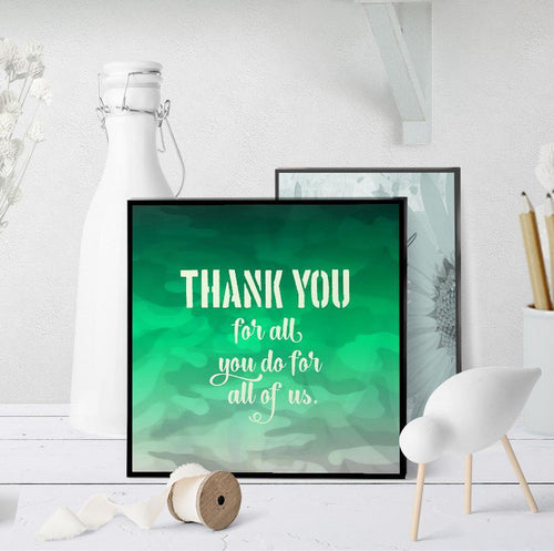 1317 Thank You On Camouflage Art - deloresartcanada