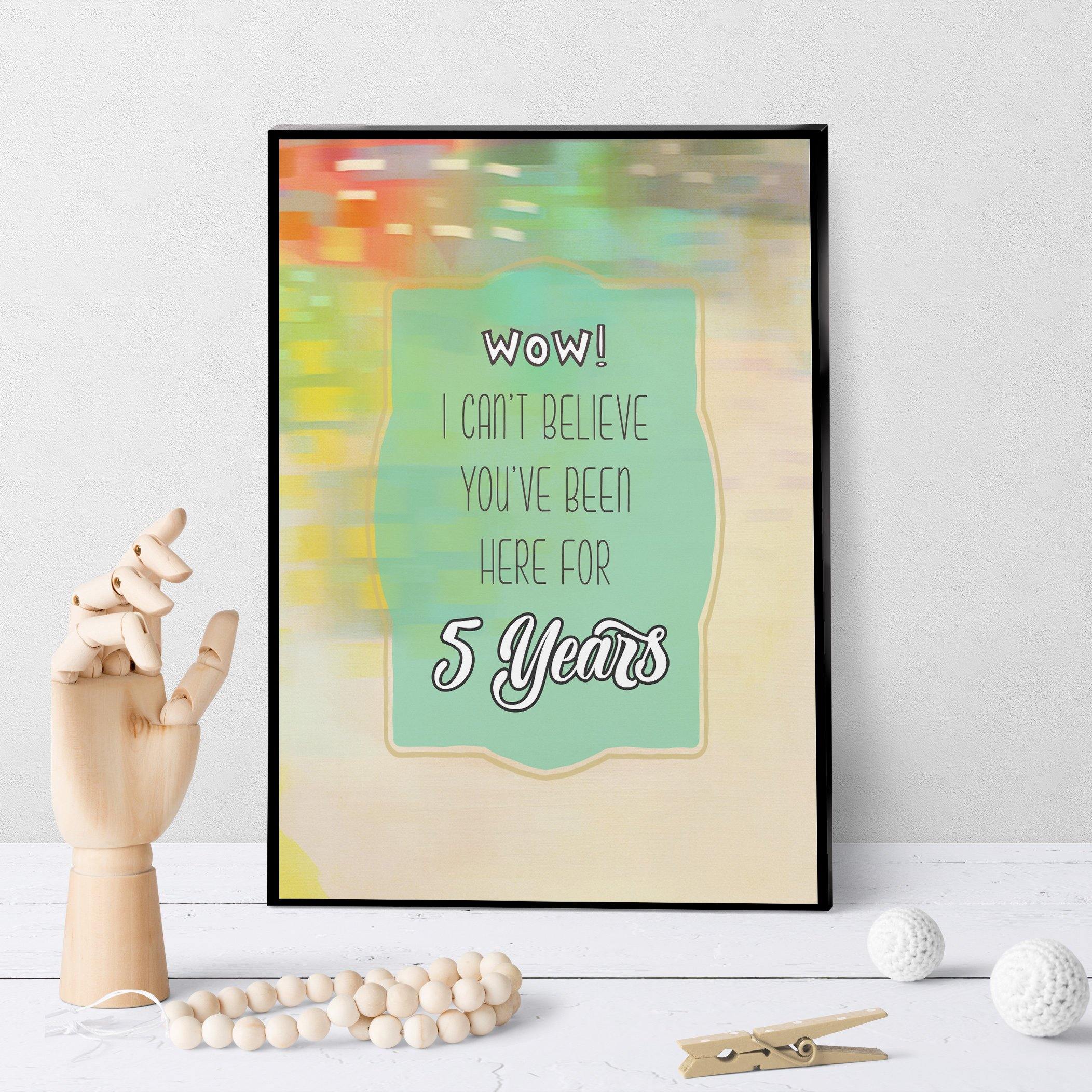 1319 Work Anniversary 5 Years Art