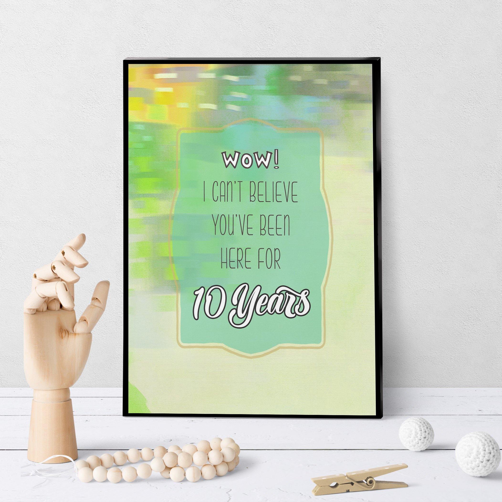1320 Work Anniversary 10 Years Art