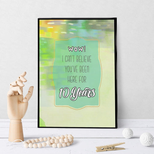 1320 Work Anniversary 10 Years Art - deloresartcanada