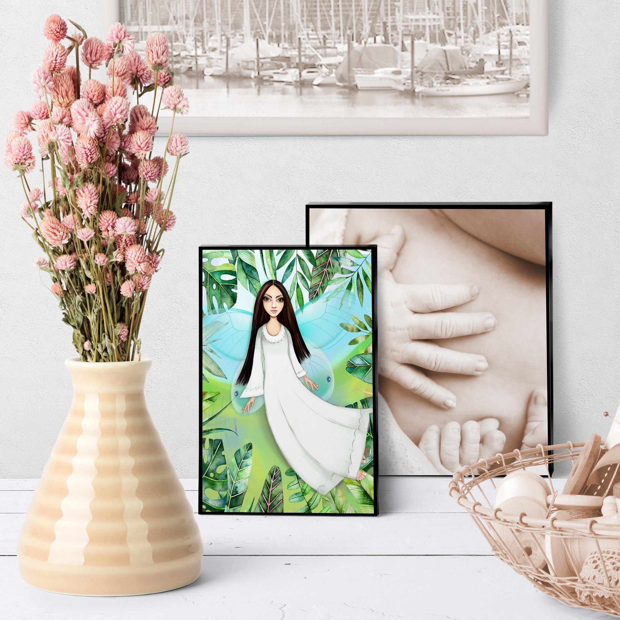 1324 Angel/Fairy Featuring Ethnic Girl Art - deloresartcanada