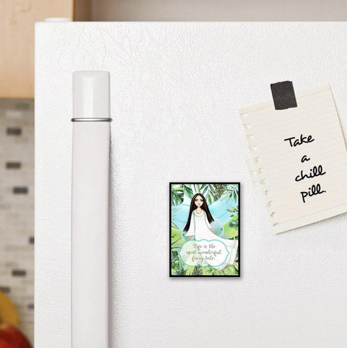 1324 Angel Life Is A Fairy Tale Ethnic Girl Art - deloresartcanada