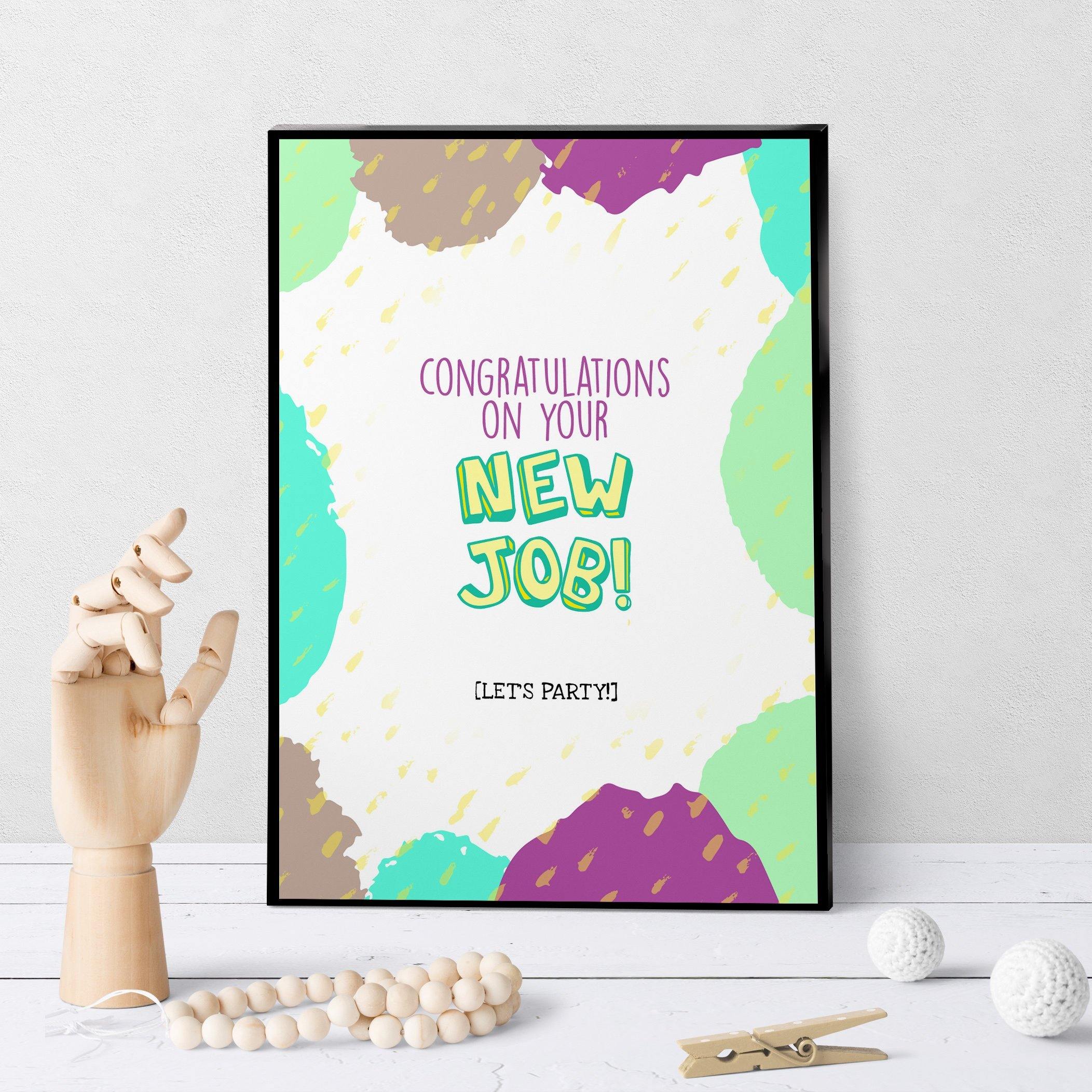 1337 Congrats On The New Job Art - deloresartcanada