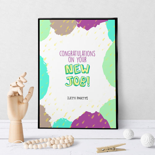 1337 Congrats On The New Job Art - deloresartcanada