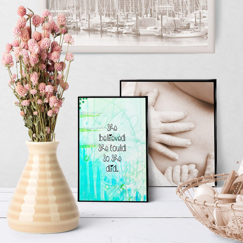 1338 She Believed She Could Art - deloresartcanada