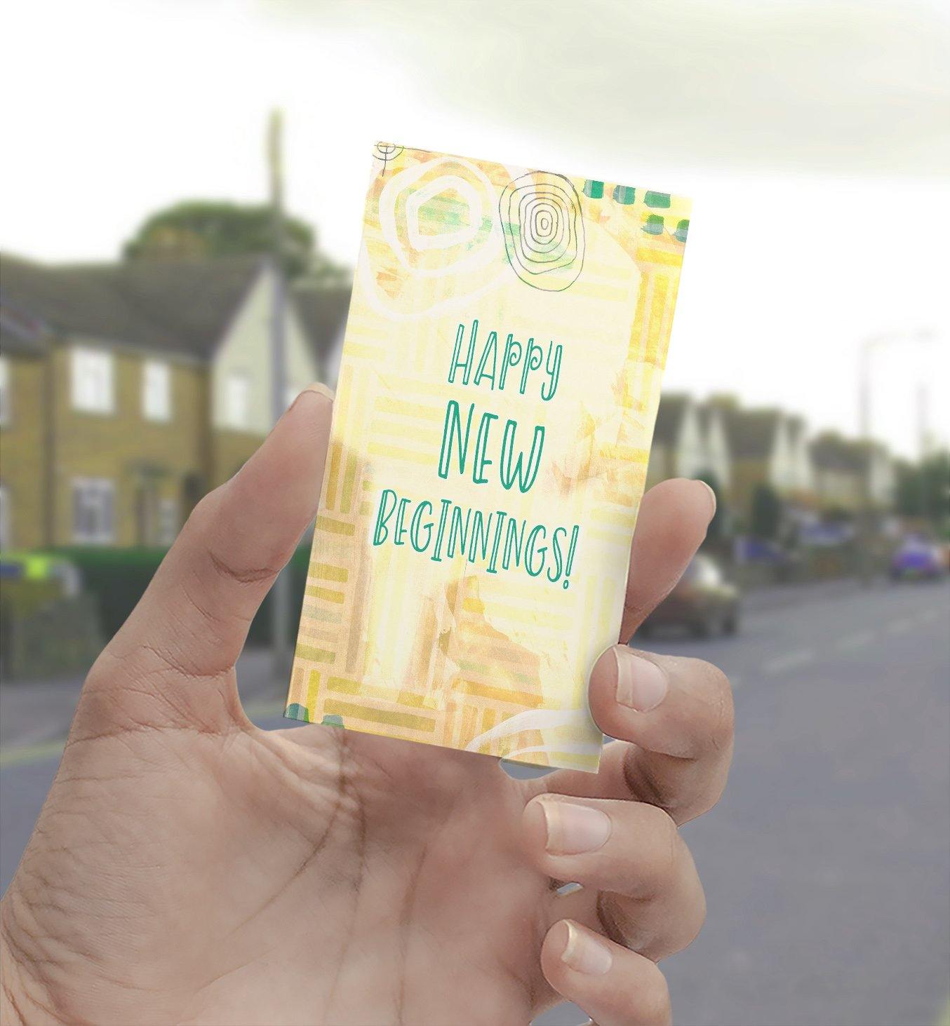 1341 Happy New Beginnings Art - deloresartcanada