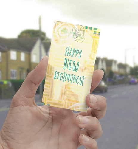 1341 Happy New Beginnings Art - deloresartcanada