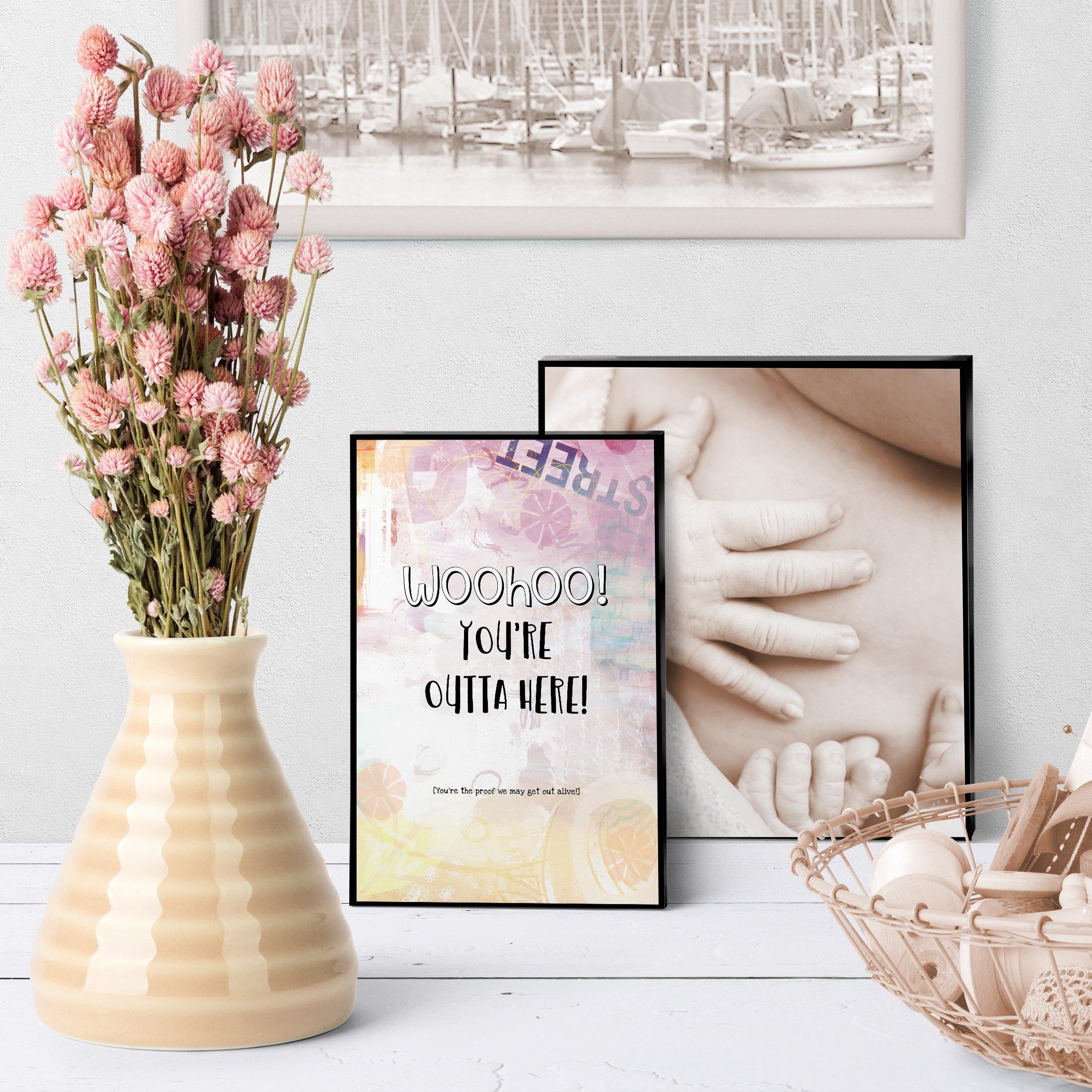 1350 Woohoo You're Outta Here Art - deloresartcanada