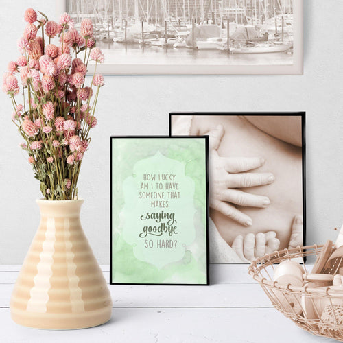 1352 How Lucky Saying Goodbye Is So Hard Art - deloresartcanada