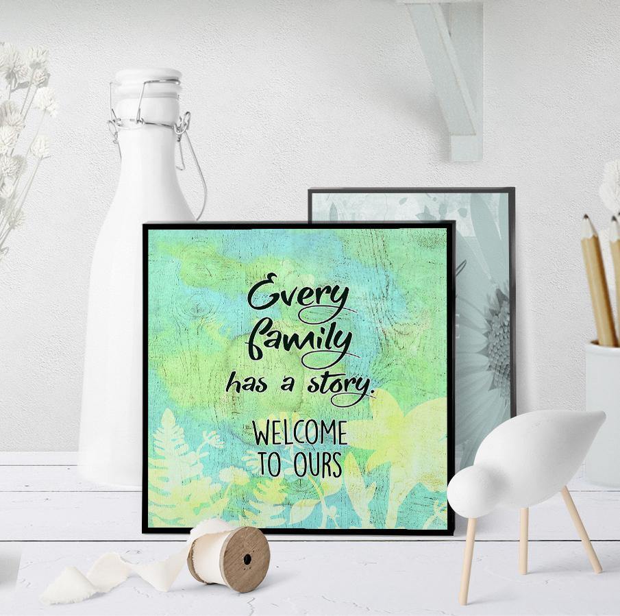 1357 Every Family Has A Story Art - deloresartcanada