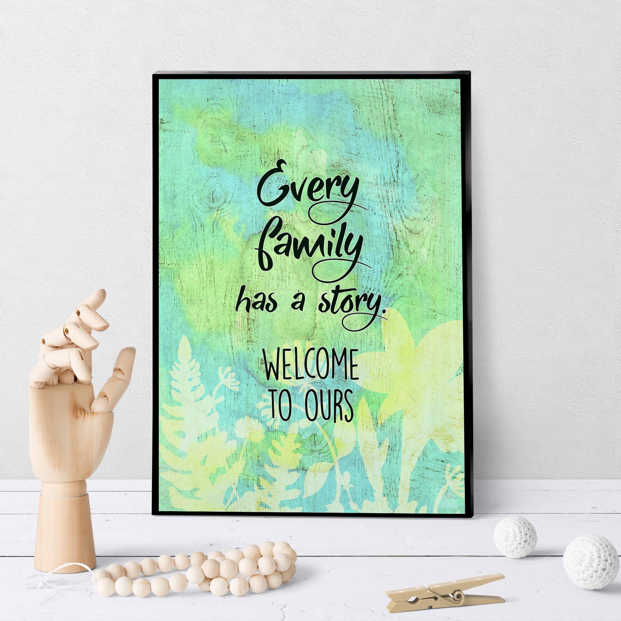 1357 Every Family Has A Story Art