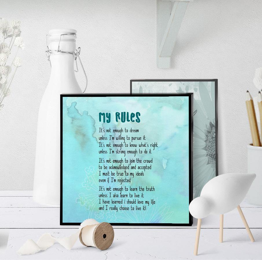 0136 My Rules Art - deloresartcanada