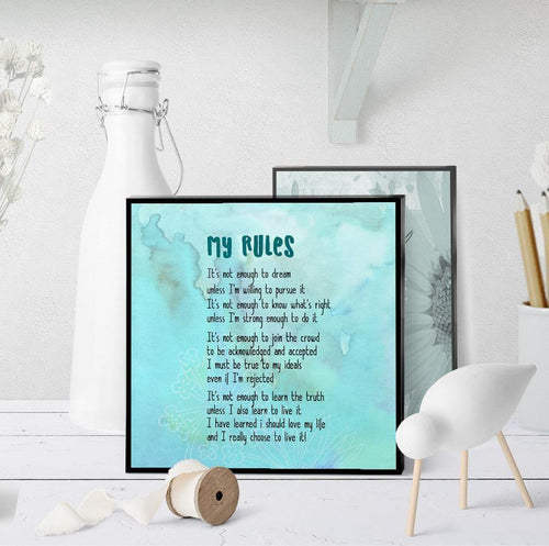 0136 My Rules Art - deloresartcanada