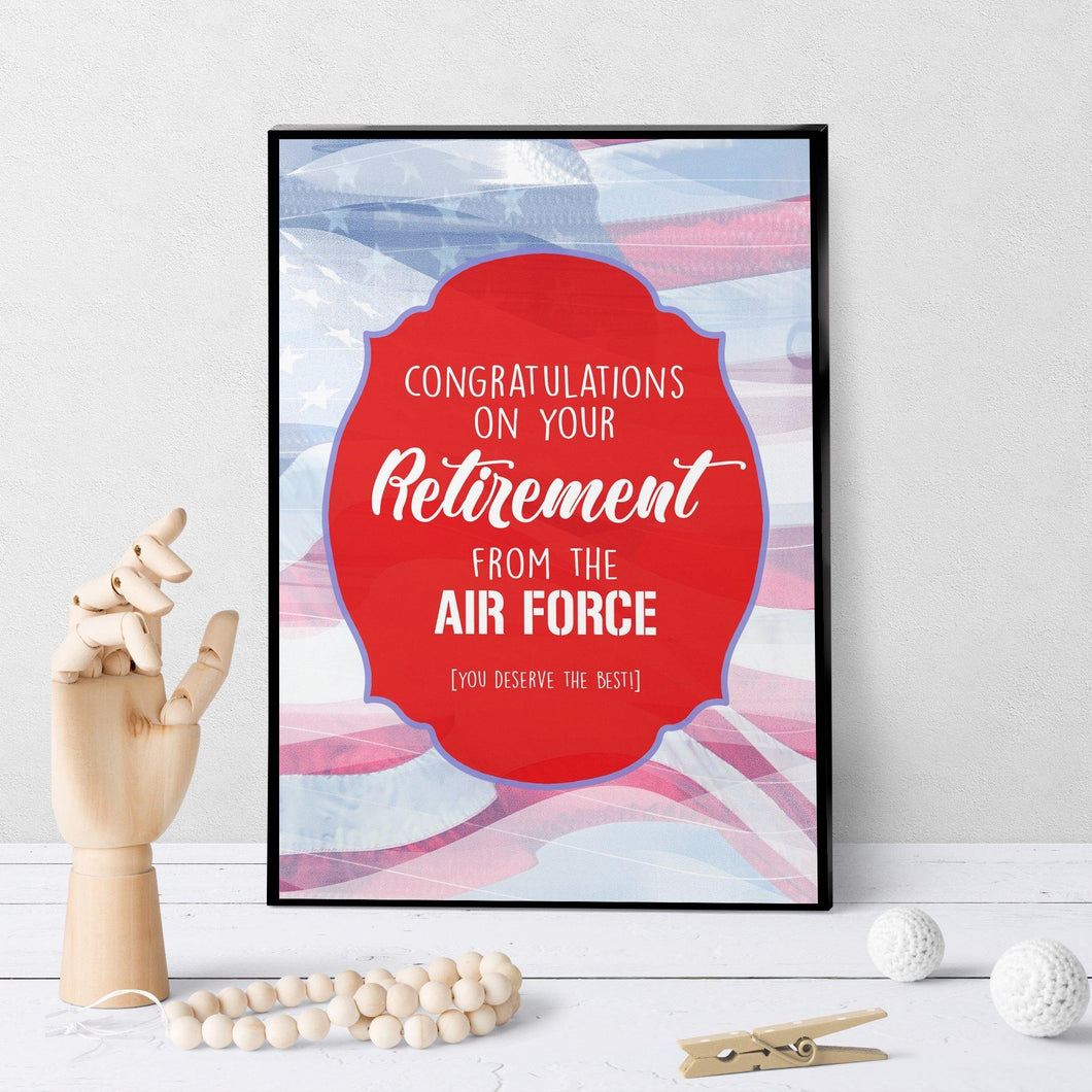 1379 Congrats On Retirement From Air Force Art - deloresartcanada