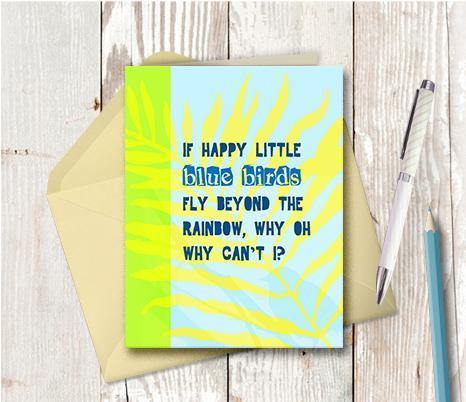 0137 Happy Little Bluebirds Note Card