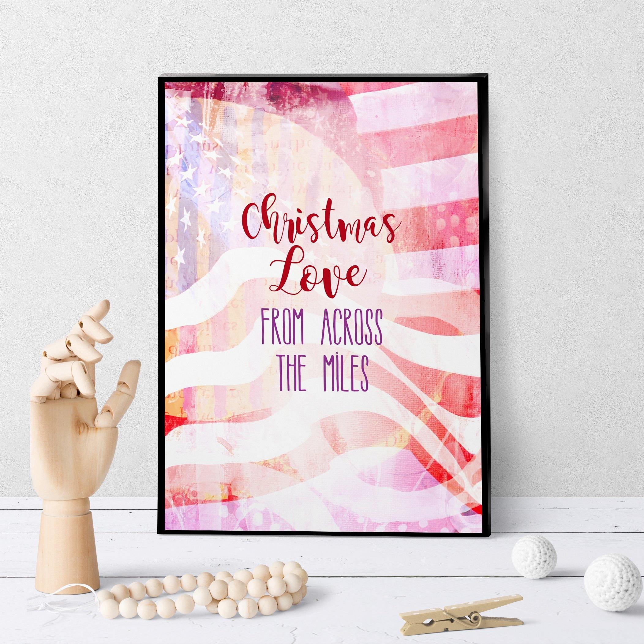 1389 Christmas Love From Across The Miles Art - deloresartcanada
