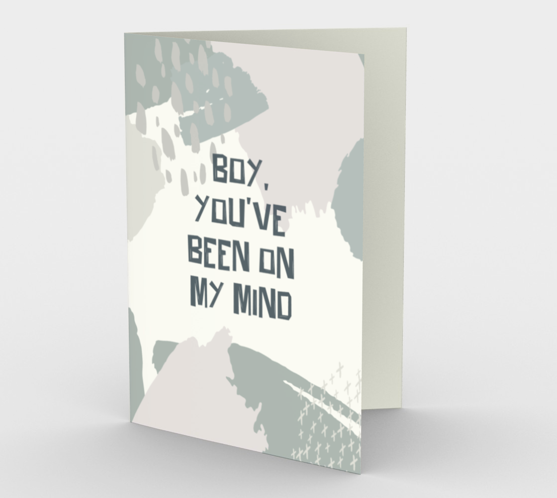 1412 Boy, You've Been On My Mind Card by Deloresart - deloresartcanada