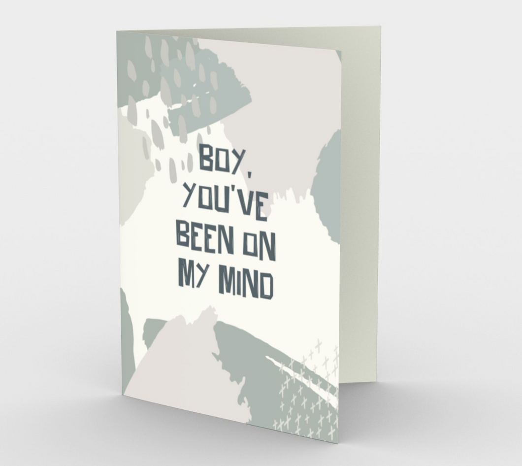 1412 Boy, You've Been On My Mind Card by Deloresart - deloresartcanada