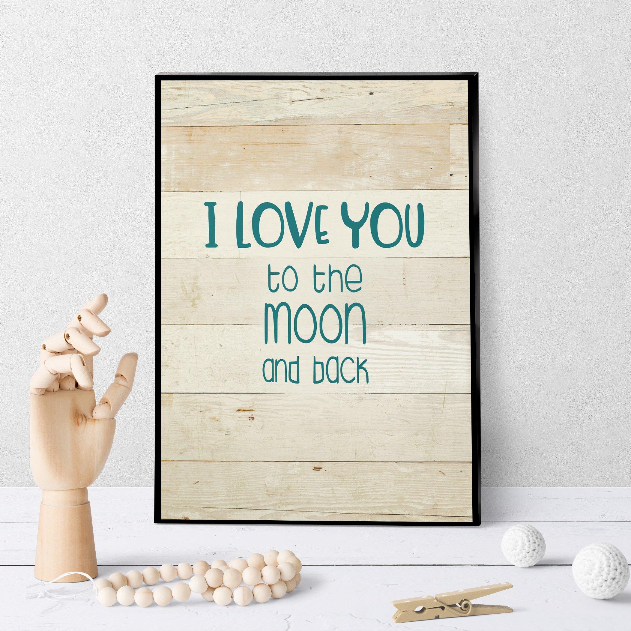 1400 Love You To The Moon And Back Art
