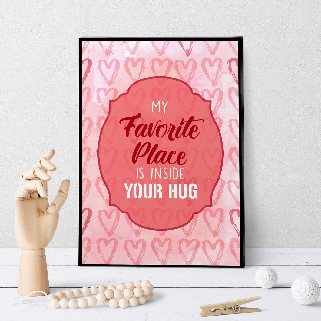 1401 Favorite Place Inside Your Hug Art - deloresartcanada