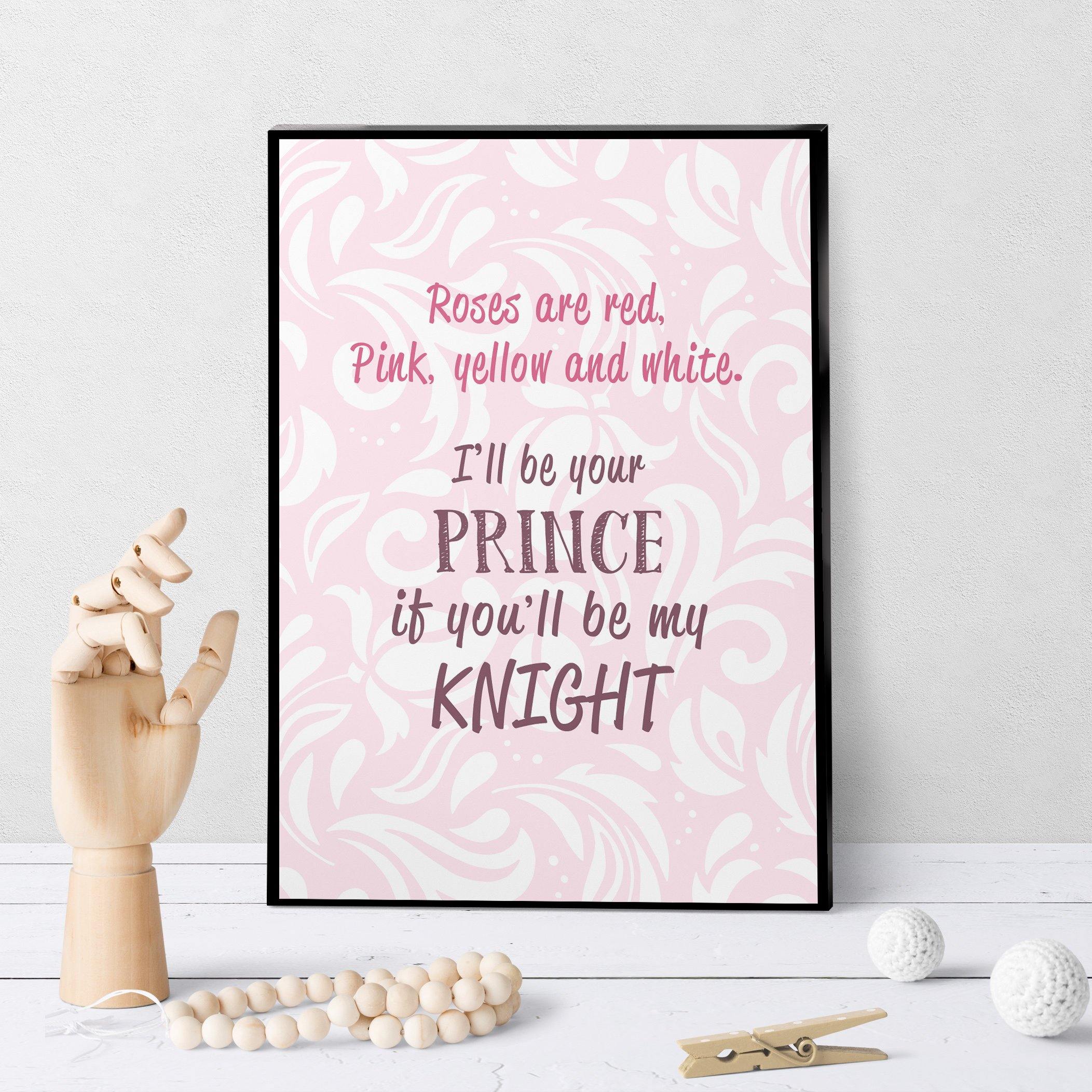 1403 Roses Are Red, I'll Be Your Knight Art