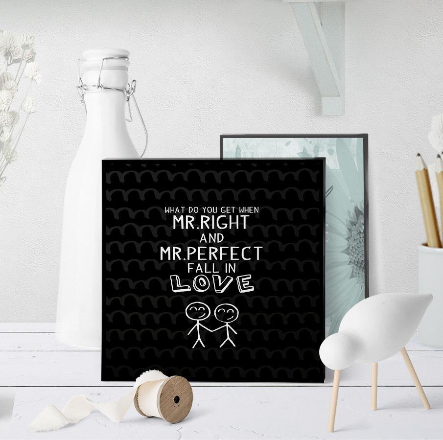 1405 Mr Right And Mr Perfect Art - deloresartcanada