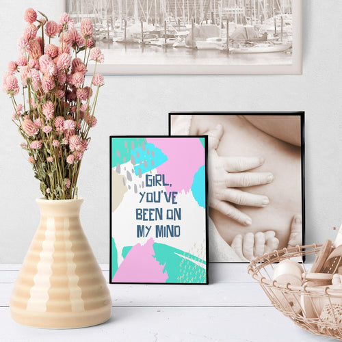 1411  Girl You've Been On My Mind Art - deloresartcanada