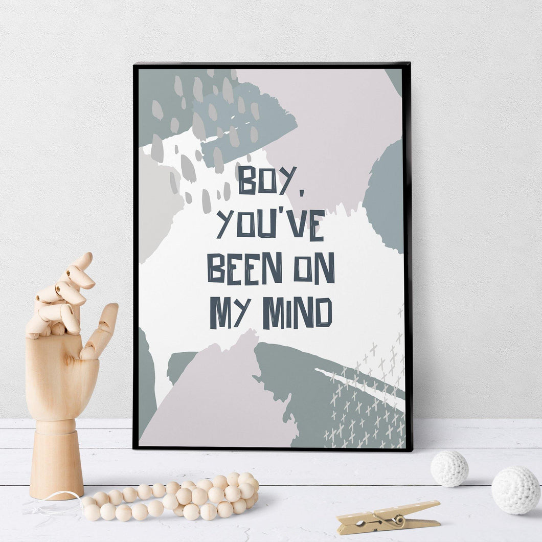 1412  Boy You've Been On My Mind Art - deloresartcanada