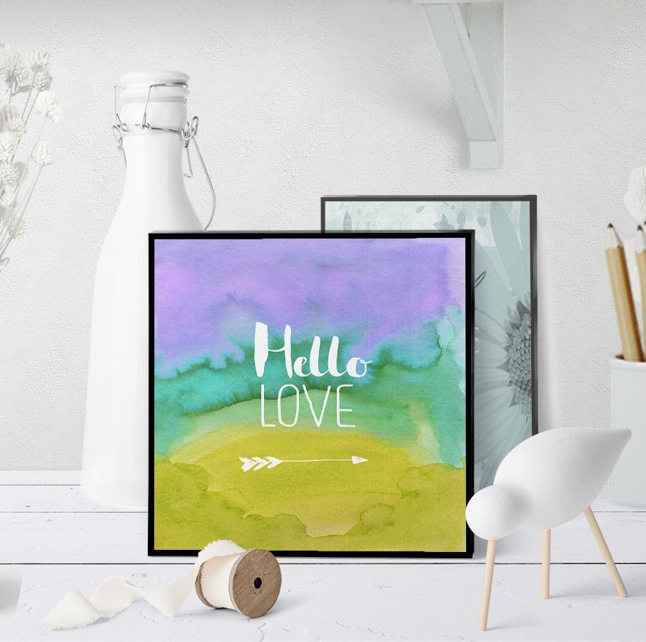 1413  Hello Love Art - deloresartcanada