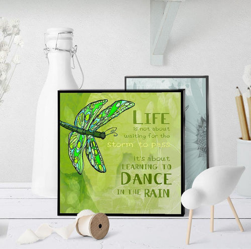 0142 Dance In The Rain Art - deloresartcanada