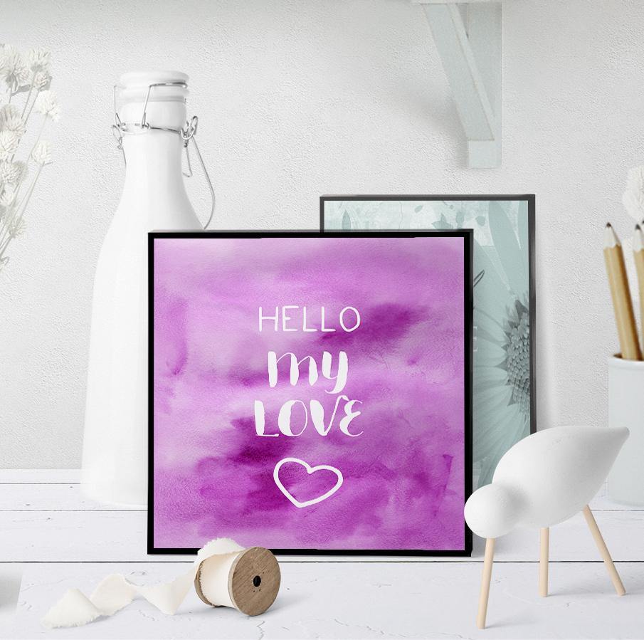 1420  Hello My Love Art - deloresartcanada